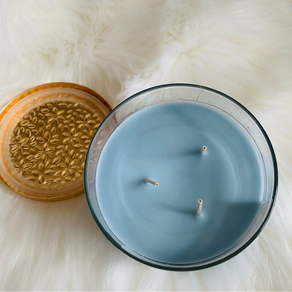 Bath & body Works Fresh Spring Morning NWT 3 wick candle Morning Dew Alo - Picture 4 of 6